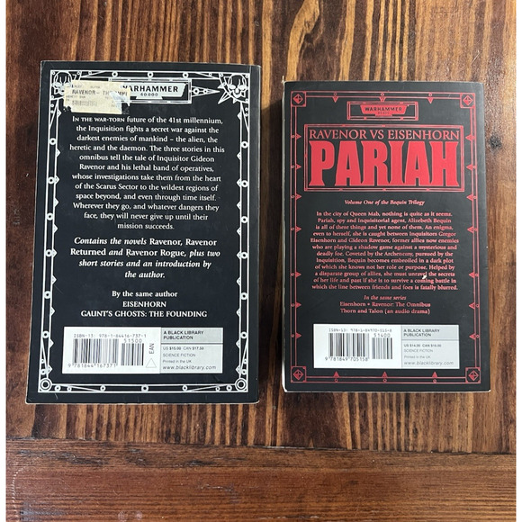Pariah: Ravenor vs Eisenhorn AND Ravenor The Omnibus Warhammer 40k Dan Abnett - Picture 6 of 8
